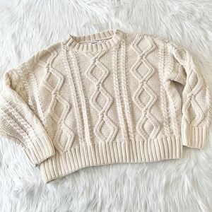 Princess Polly Cream Knit Sweater